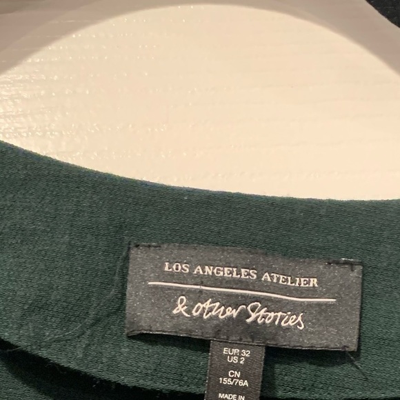 & Other Stories Twist Cross Front Long Sleeve Blouse - Picture 3 of 4